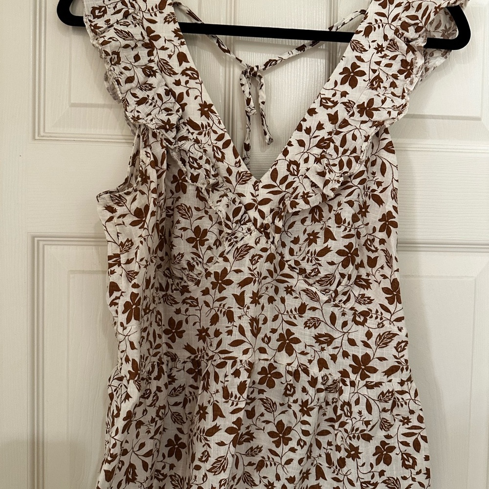 Old Navy Brown Floral blouse
